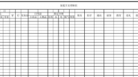 家庭收支明细表模板